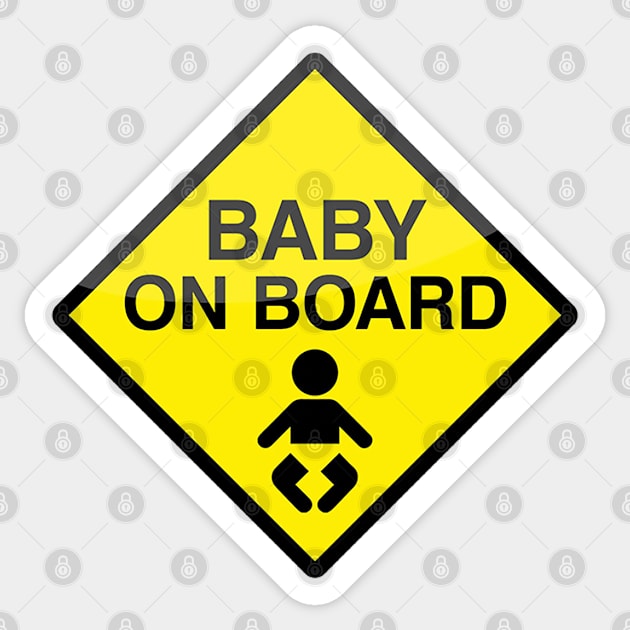 Baby On Board Sticker by  The best hard hat stickers 